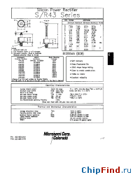 Datasheet 1N2436 manufacturer Microsemi