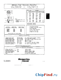 Datasheet 1N3909-1 manufacturer Microsemi