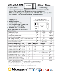 Datasheet 1N4150UR-1 manufacturer Microsemi