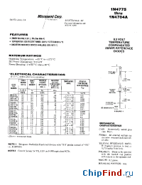 Datasheet 1N4782A manufacturer Microsemi