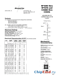 Datasheet 1N5289 manufacturer Microsemi