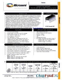 Datasheet 1N6509J manufacturer Microsemi