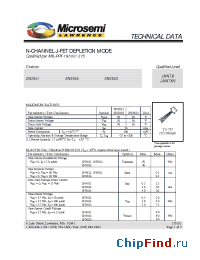 Datasheet 2N3822 manufacturer Microsemi