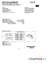 Datasheet 696-4 manufacturer Microsemi