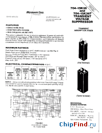 Datasheet 704-15K36H1 manufacturer Microsemi