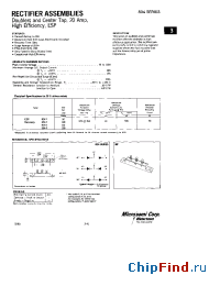 Datasheet 804-1D-1N-1 manufacturer Microsemi