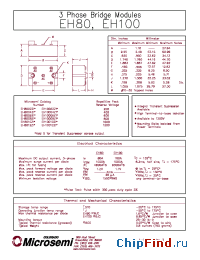 Datasheet EH8004Z1 manufacturer Microsemi