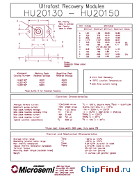 Datasheet HU20140 manufacturer Microsemi