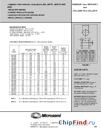 Datasheet JANTX1N5301UR-1 manufacturer Microsemi