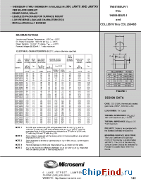 Datasheet JANTX1N5519B manufacturer Microsemi