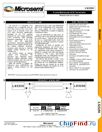 Datasheet LX5250CDB manufacturer Microsemi