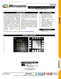 Datasheet LX5512E manufacturer Microsemi