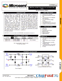 Datasheet LX7203-XX manufacturer Microsemi