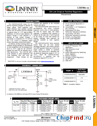 Datasheet LX8384-15CDD manufacturer Microsemi