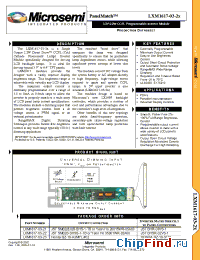 Datasheet LXM1617-03-21 manufacturer Microsemi