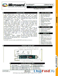 Datasheet LXM1617-05-42 manufacturer Microsemi