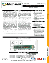 Datasheet LXM1617-05-61 manufacturer Microsemi