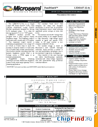 Datasheet LXM1617-12-41 manufacturer Microsemi