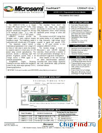 Datasheet LXM1617-12-61 manufacturer Microsemi