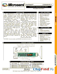 Datasheet LXM1618-05-23 manufacturer Microsemi
