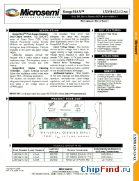 Datasheet LXM1622-12-02 manufacturer Microsemi