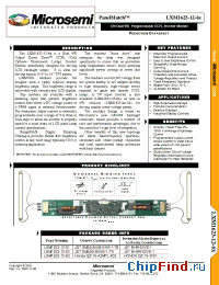 Datasheet LXM1623-12-61 manufacturer Microsemi