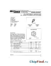 Datasheet SD1072 manufacturer Microsemi