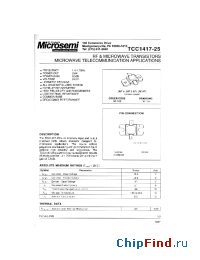 Datasheet TCC1417-25 manufacturer Microsemi