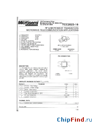Datasheet TCC2023-16 manufacturer Microsemi