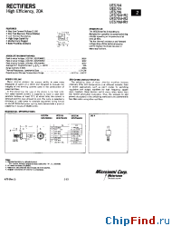 Datasheet UES704-UES706 manufacturer Microsemi