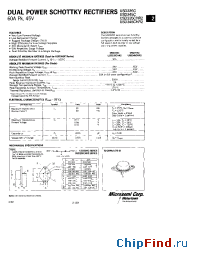 Datasheet USD345CHR2 manufacturer Microsemi