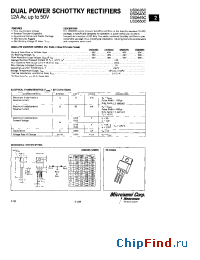 Datasheet USD640C manufacturer Microsemi