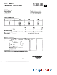 Datasheet UTR2305 manufacturer Microsemi