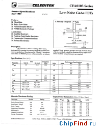 Datasheet CFA0103 manufacturer Mimix