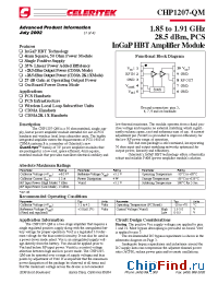 Datasheet CHP1207-QM manufacturer Mimix