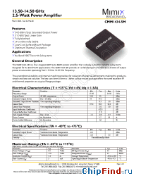 Datasheet CMM1431-SM manufacturer Mimix