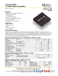 Datasheet CMM1631-SM-000T manufacturer Mimix