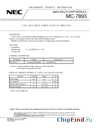 Datasheet MC-7893-AZ manufacturer Mimix
