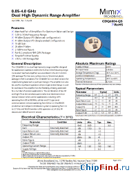 Datasheet PB-CDQ6004-QS-00A0 manufacturer Mimix