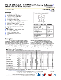 Datasheet PB-CGB7004-SP-0000 manufacturer Mimix