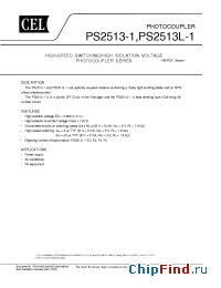 Datasheet PS2513-1 manufacturer Mimix