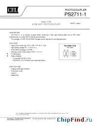 Datasheet PS2711-1 manufacturer Mimix