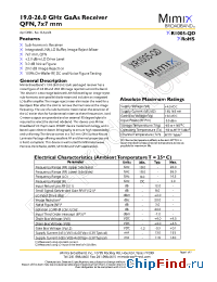 Datasheet XR1005-QD-0N00 manufacturer Mimix