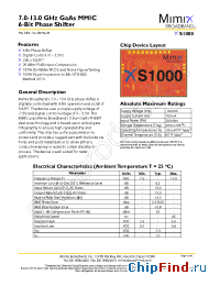 Datasheet XS1000 manufacturer Mimix
