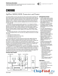Datasheet CN8980 manufacturer Mindspeed