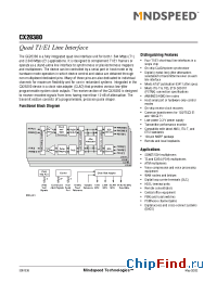Datasheet CX28380-13ES manufacturer Mindspeed