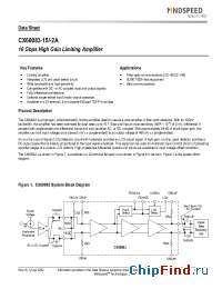 Datasheet CX60083-15 manufacturer Mindspeed
