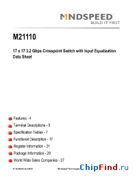 Datasheet M21110 manufacturer Mindspeed