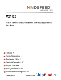 Datasheet M21120 manufacturer Mindspeed