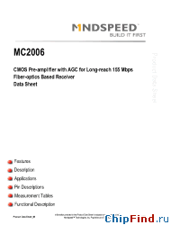 Datasheet MC2006 manufacturer Mindspeed